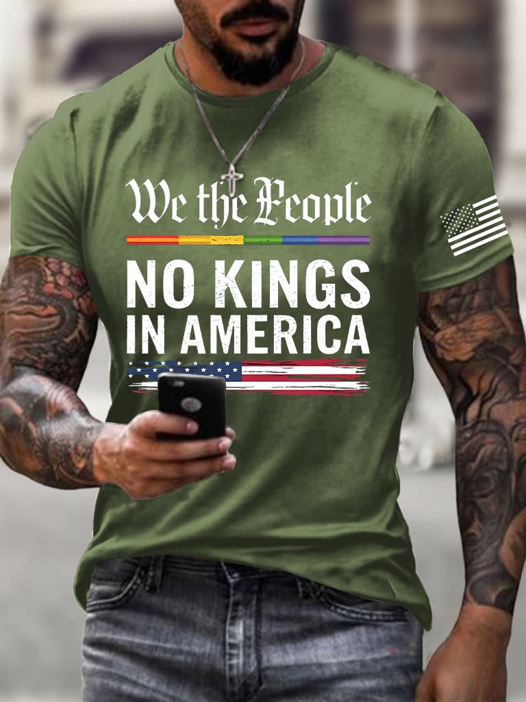 Men's Casual Fashion Reject The King Fdt Round Neck T-Shirt