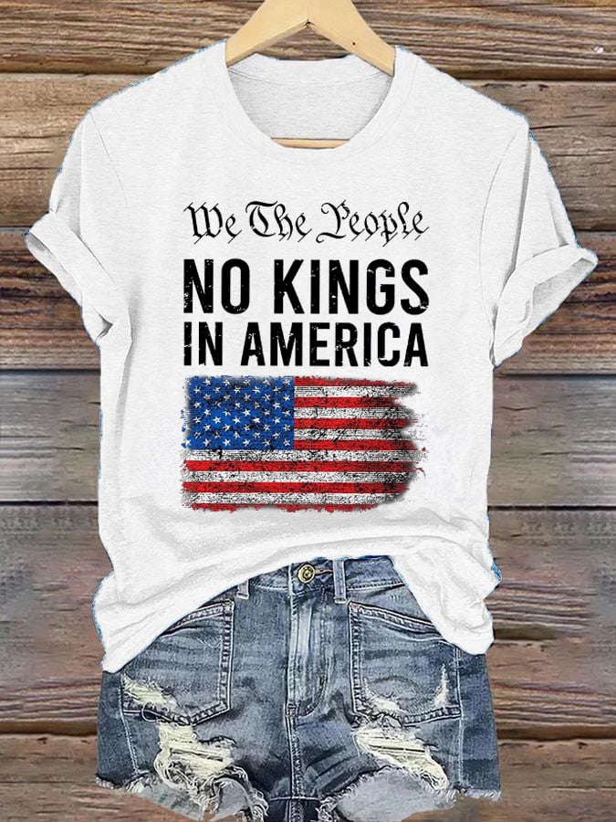 Women's No Kings In America Print T-Shirt