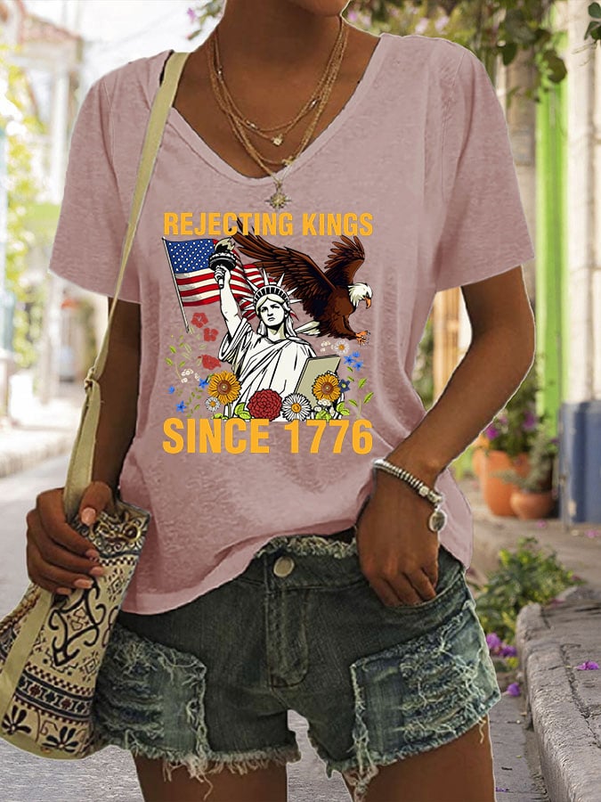 Women's Casual Fashion Fdt Reject The King T-Shirt