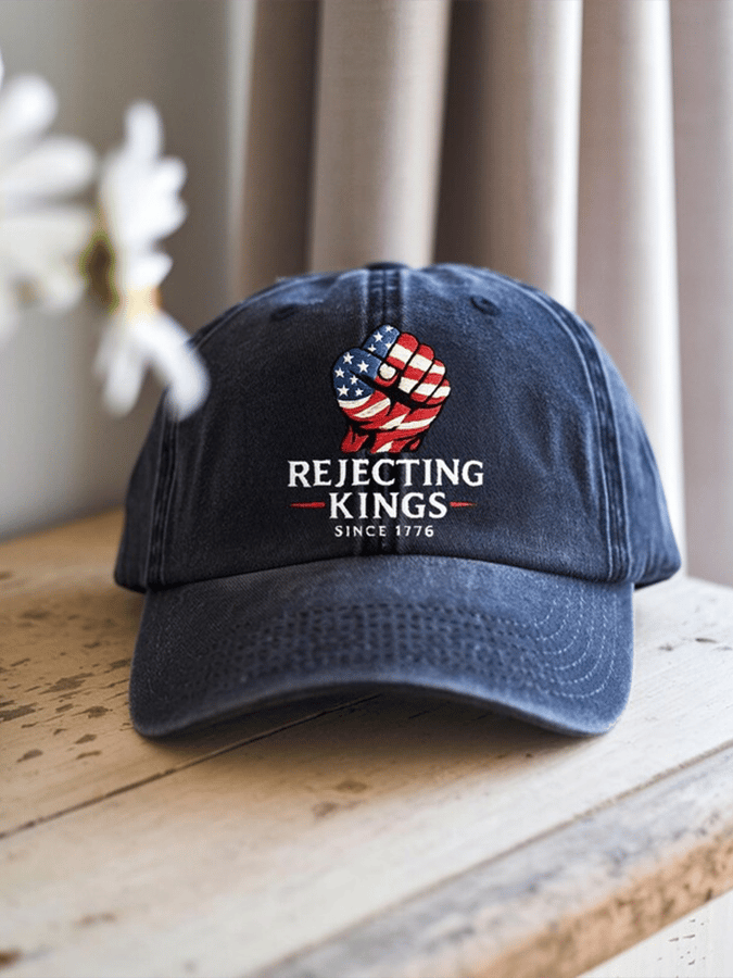 Unisex 'Rejecting Kings Since 1776 ' Printed Hat