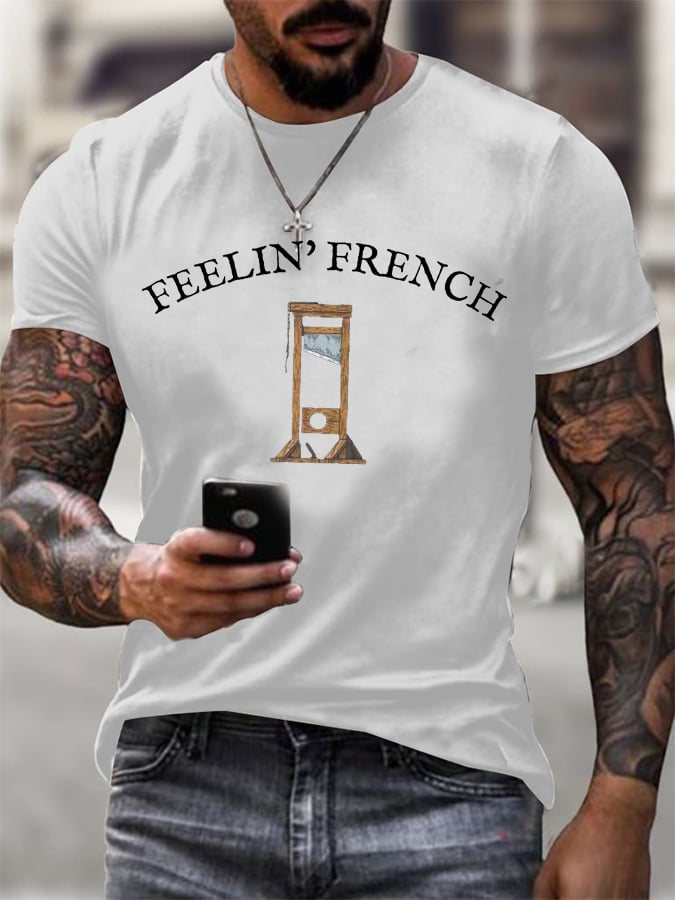 Men's Guillotine FDT Print Casual T-Shirt