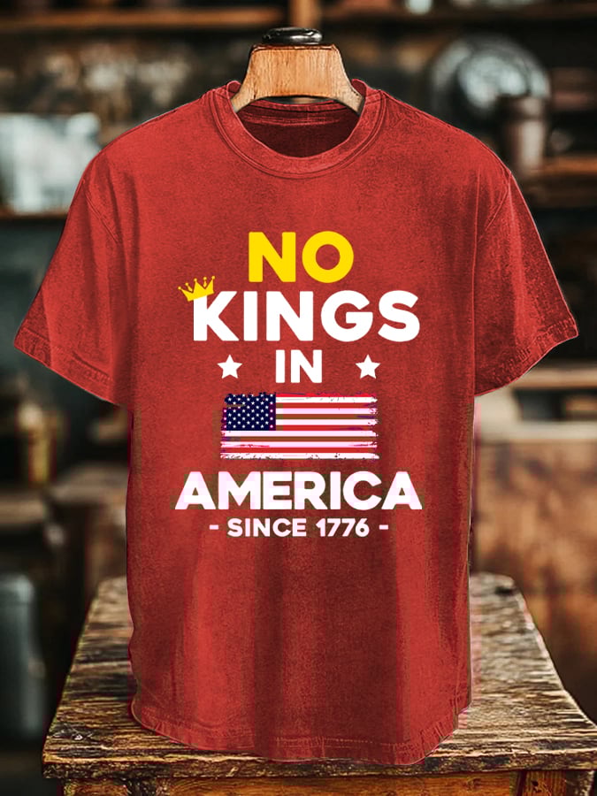 Men's “No King in America Since 1776” Print T-Shirt