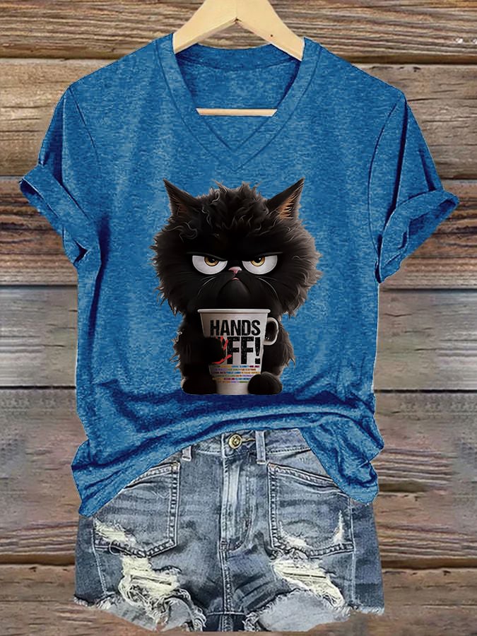 Women's Casual Hands Off Printed T-Shirt