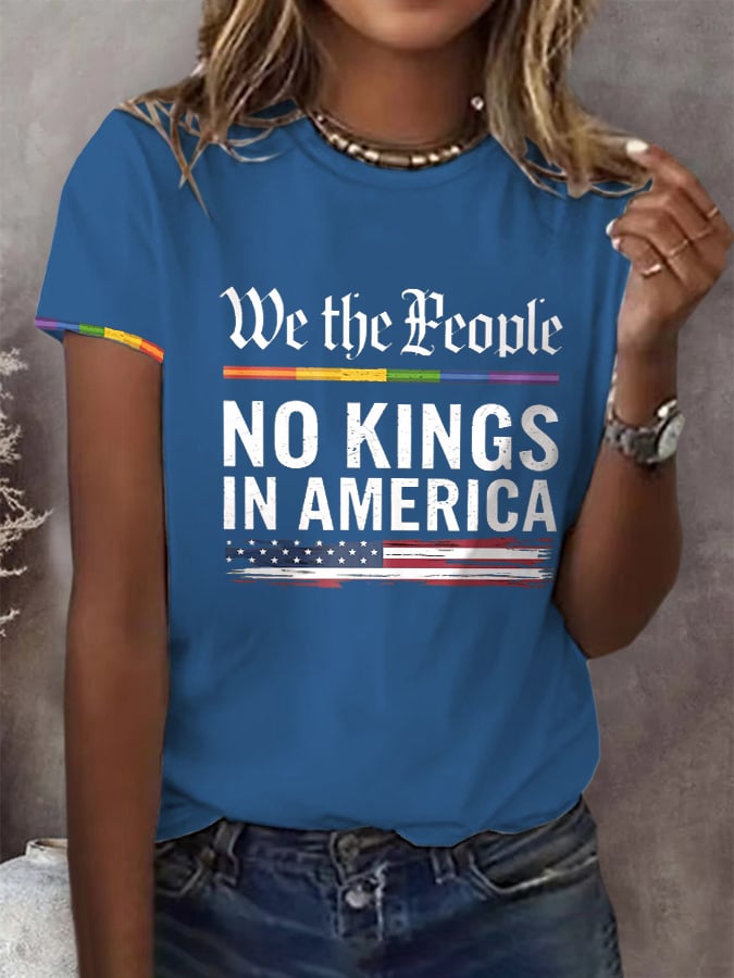 Women's Casual Proud Reject King Printed T-shirt