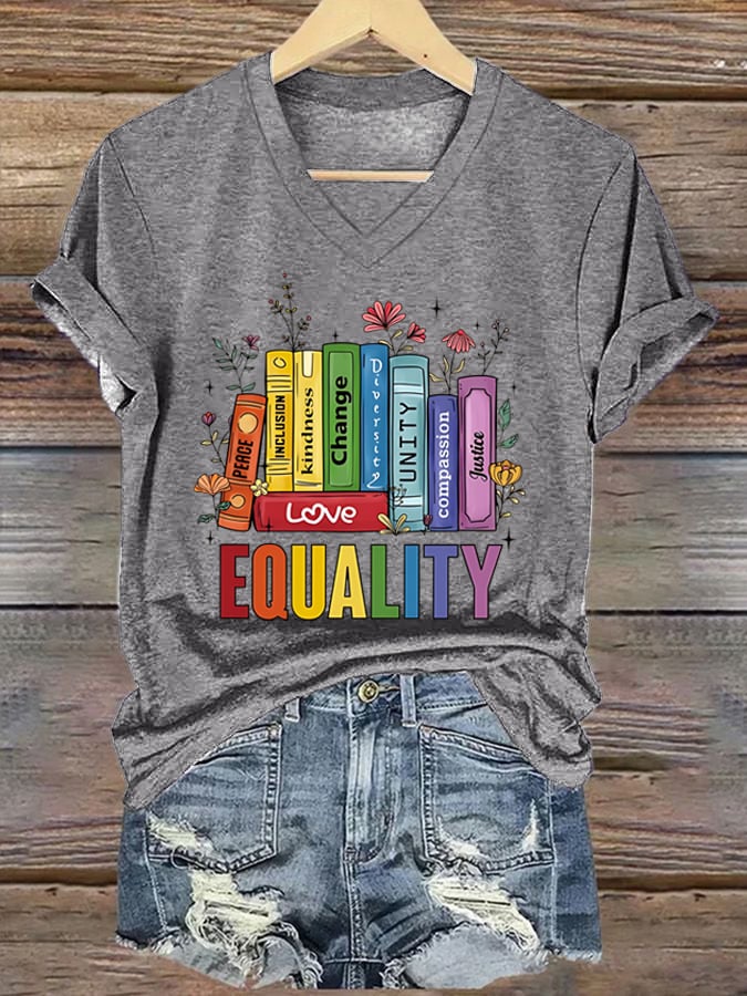 Women's Peace, Inclusiveness, Friendship And Fairness Print Short Sleeve T-Shirt