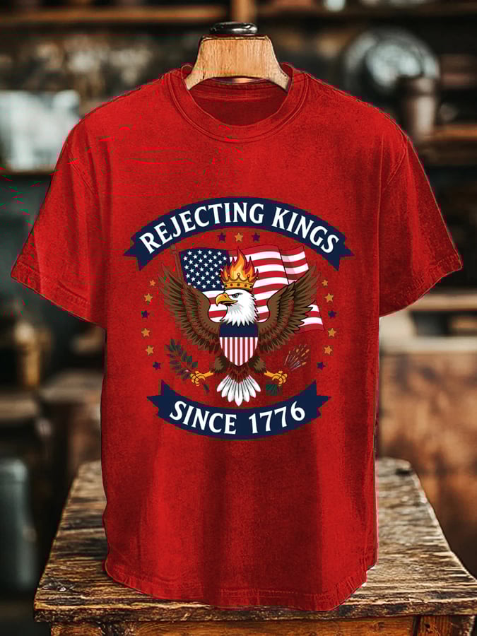 Men's “Rejecting Kings Since 1776” Print T-Shirt