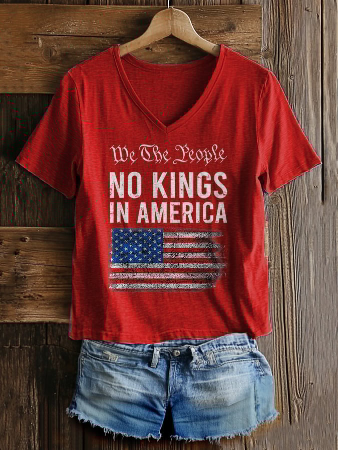 Women's Casual Fashion American Kingless Printed T-Shirt