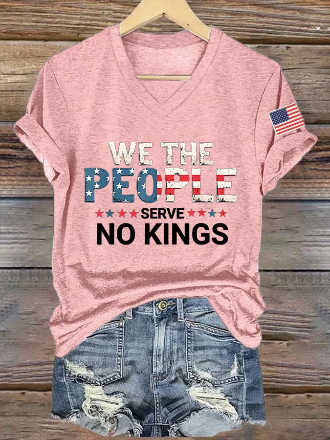 Women's We The People Serve No Kings Print T-Shirt