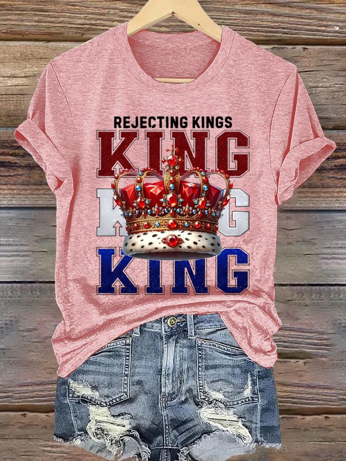 Women's Casual Fashion Fdt  Rejects The King T-Shirt