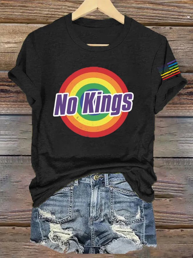 Women's No Kings In America Print T-Shirt