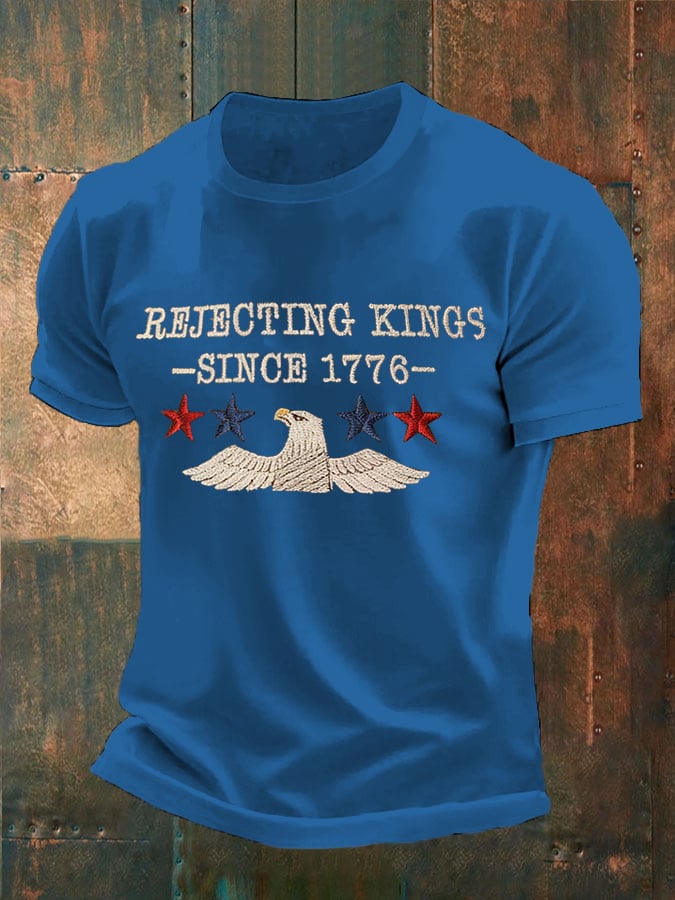 Men's “Rejection of the King since 1776” Printed T-Shirt