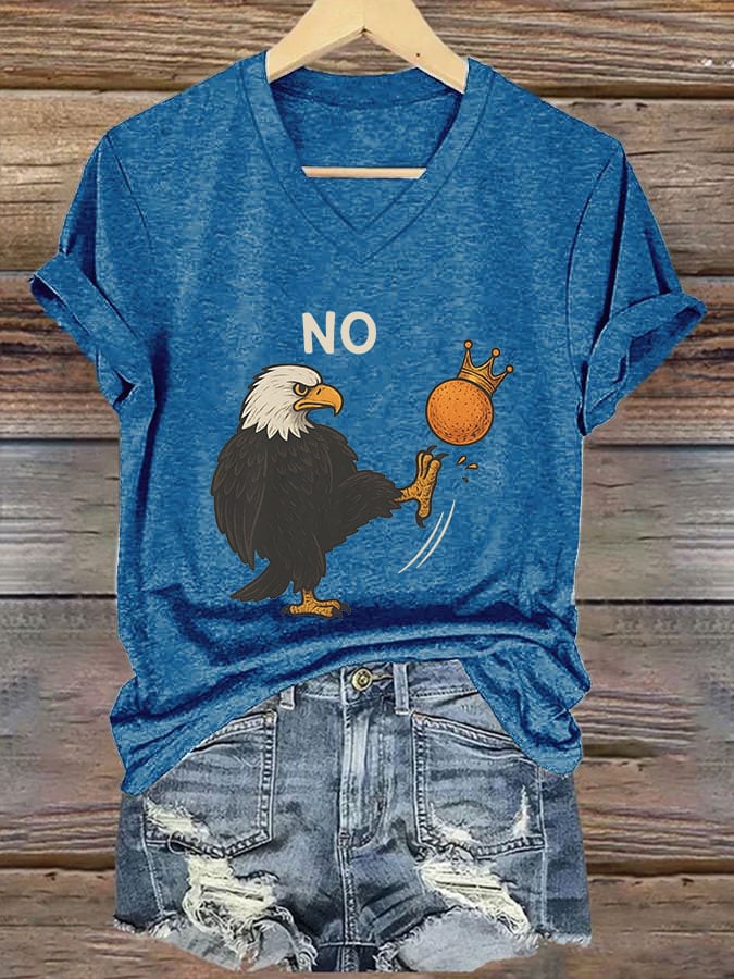 Women's Rejecting Kings Since 1776 Printed Casual T-Shirt