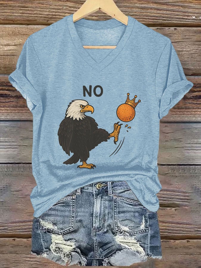 Women's Rejecting Kings Since 1776 Printed Casual T-Shirt