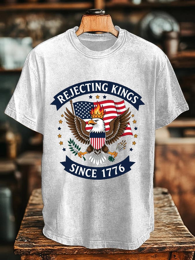 Men's “Rejecting Kings Since 1776” Print T-Shirt
