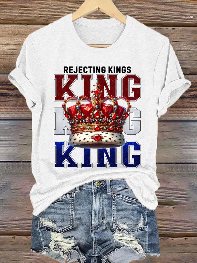 Women's Casual Fashion Fdt  Rejects The King T-Shirt