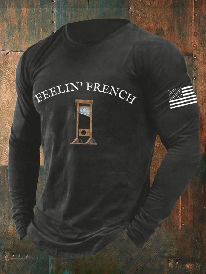 Men's Guillotine FDT Print Long Sleeve T-Shirt