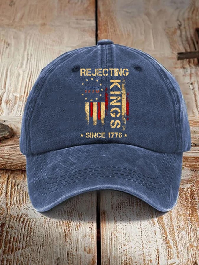 Unisex 'Rejecting Kings Since 1776 ' Printed Hat