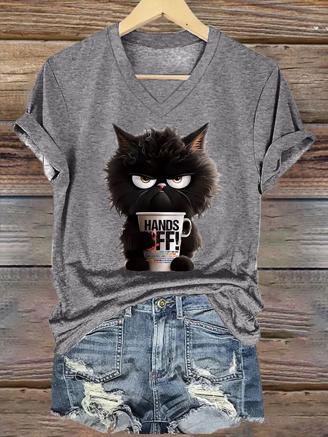 Women's Casual Hands Off Printed T-Shirt