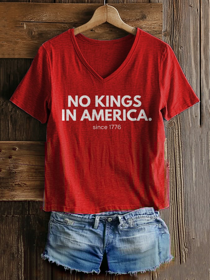 Women's Casual Fashion American Kingless Printed T-Shirt