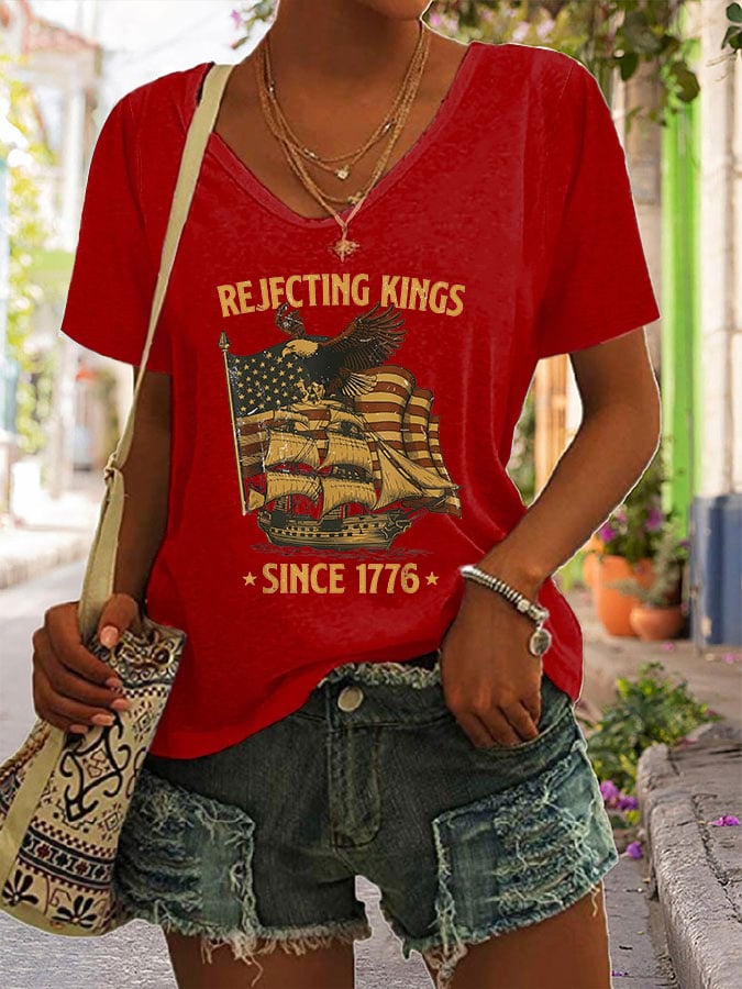 Women's Casual Fashion Fdt Feminism Print T-Shirt