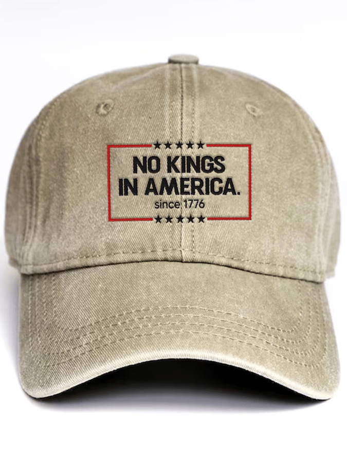 Unisex 'No Kings In America Since 1776' Printed Hat