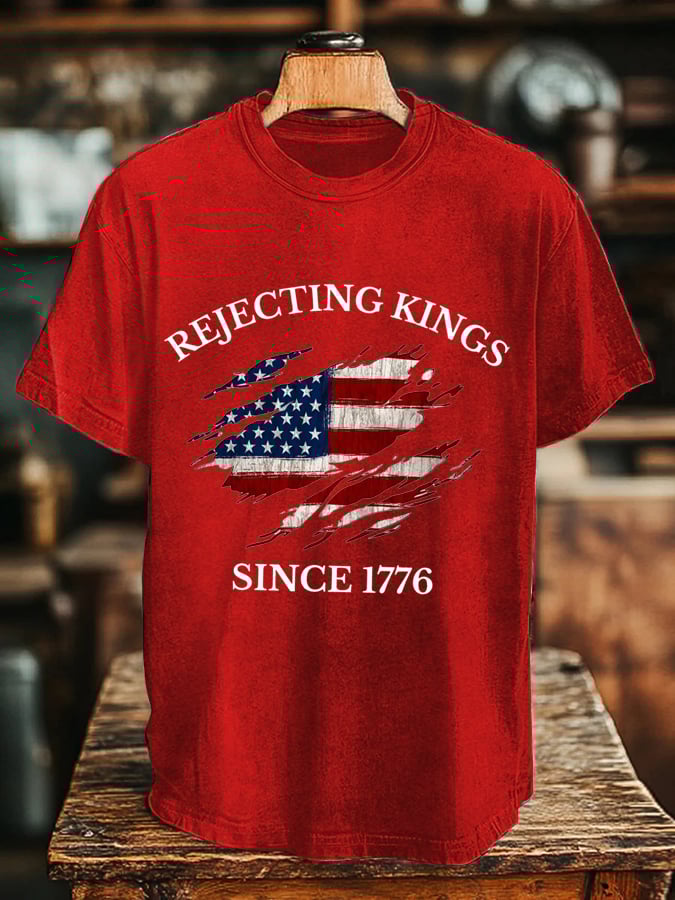 Men's “Rejecting Kings Since 1776” Print T-Shirt
