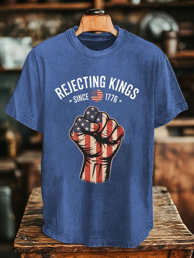 Men's REJECTING KINGS Design Print T-Shirt