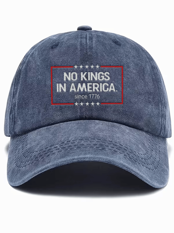 Unisex 'No Kings In America Since 1776' Printed Hat