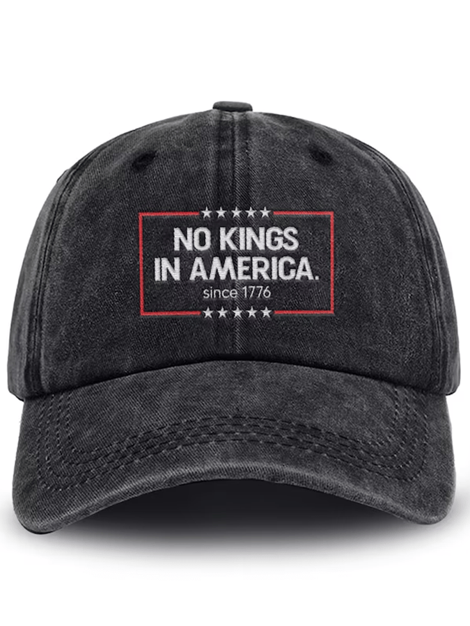 Unisex 'No Kings In America Since 1776' Printed Hat