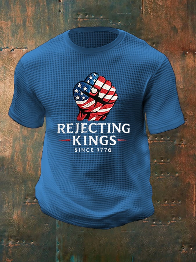Men's “Rejecting Kings Since 1776” Waffle T-Shirt