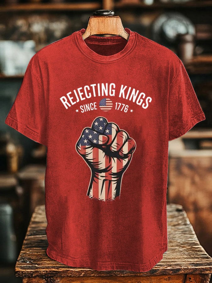 Men's REJECTING KINGS Design Print T-Shirt