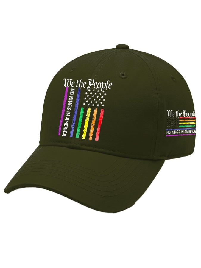 Retro We The People No Kings In America Print Baseball Cap