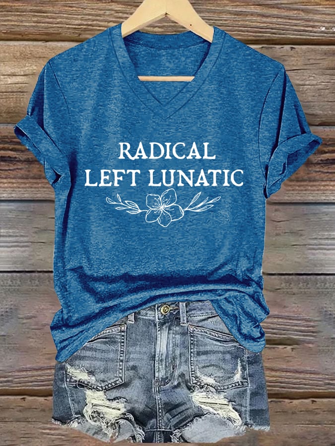 Women's FDT “RADICALIZED BY BASIC DECENCY” Print Casual T-Shirt