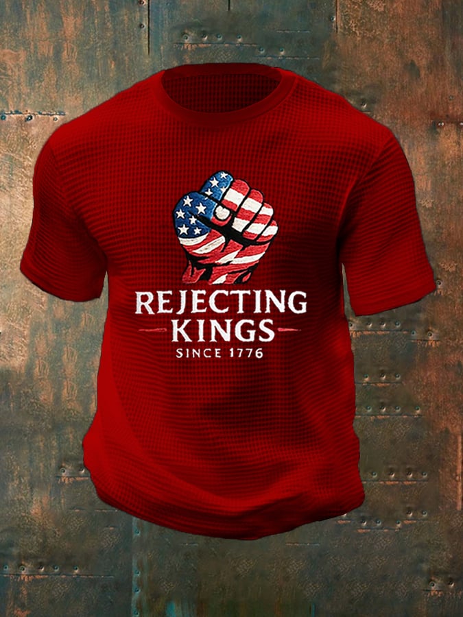 Men's “Rejecting Kings Since 1776” Waffle T-Shirt