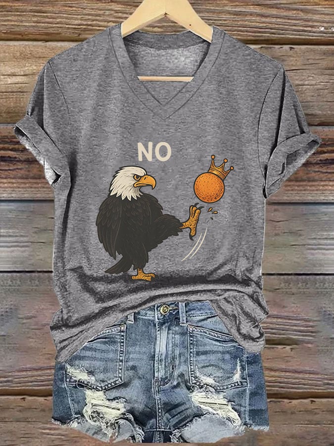 Women's Rejecting Kings Since 1776 Printed Casual T-Shirt