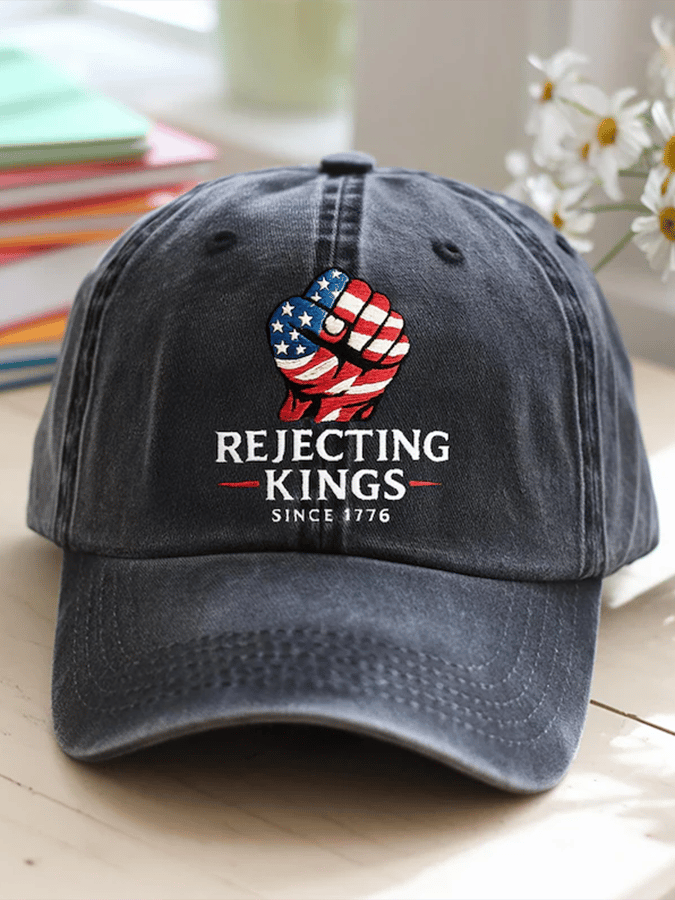 Unisex 'Rejecting Kings Since 1776 ' Printed Hat