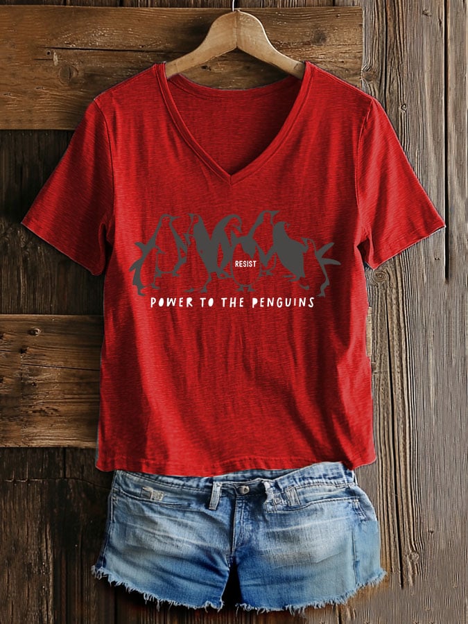 Women's Casual Fashion Animal Fdt Print T-Shirt