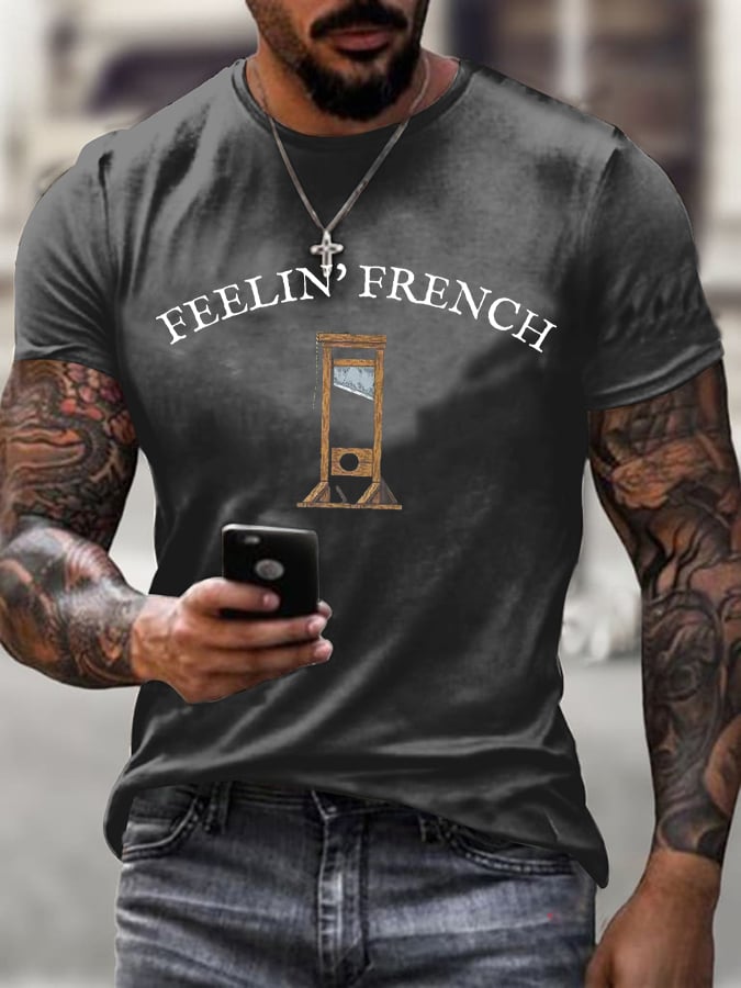 Men's Guillotine FDT Print Casual T-Shirt