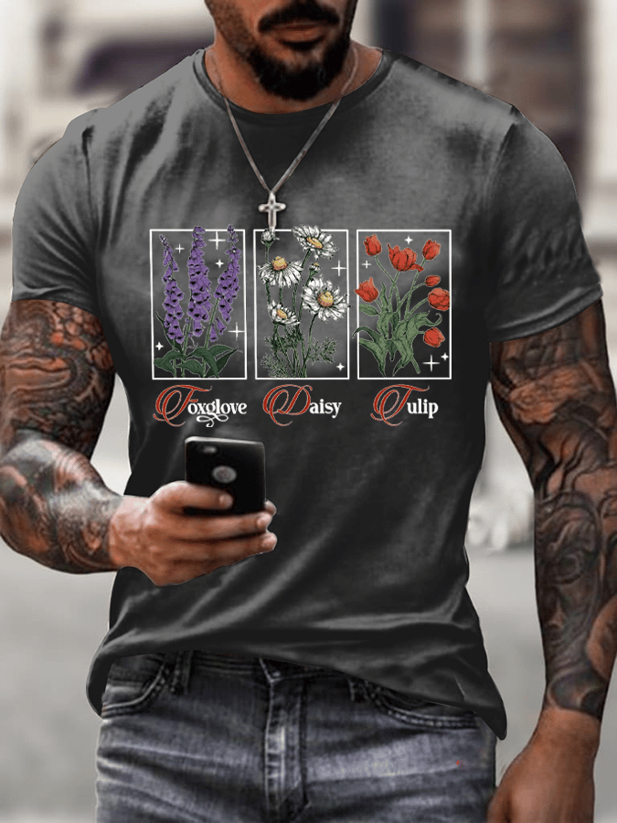 Men's Floral FDT Print T-Shirt