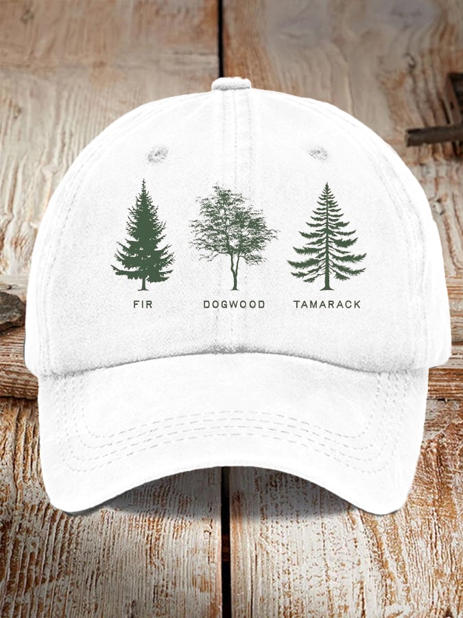 Unisex casual FDT tree washed cotton hat