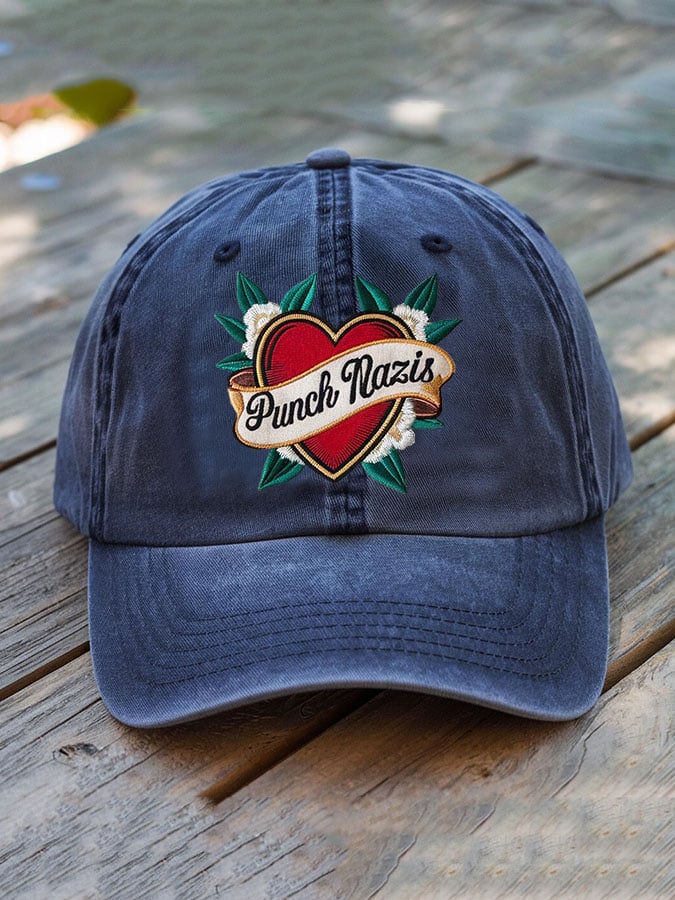 Unisex washed cotton FDT tax-fighting embroidered hat