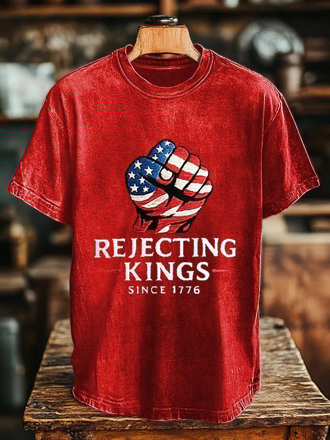 Men's “Rejecting Kings Since 1776” Print T-Shirt