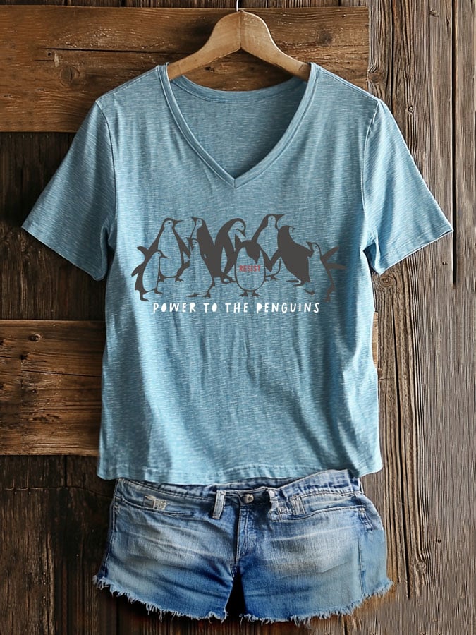 Women's Casual Fashion Animal Fdt Print T-Shirt
