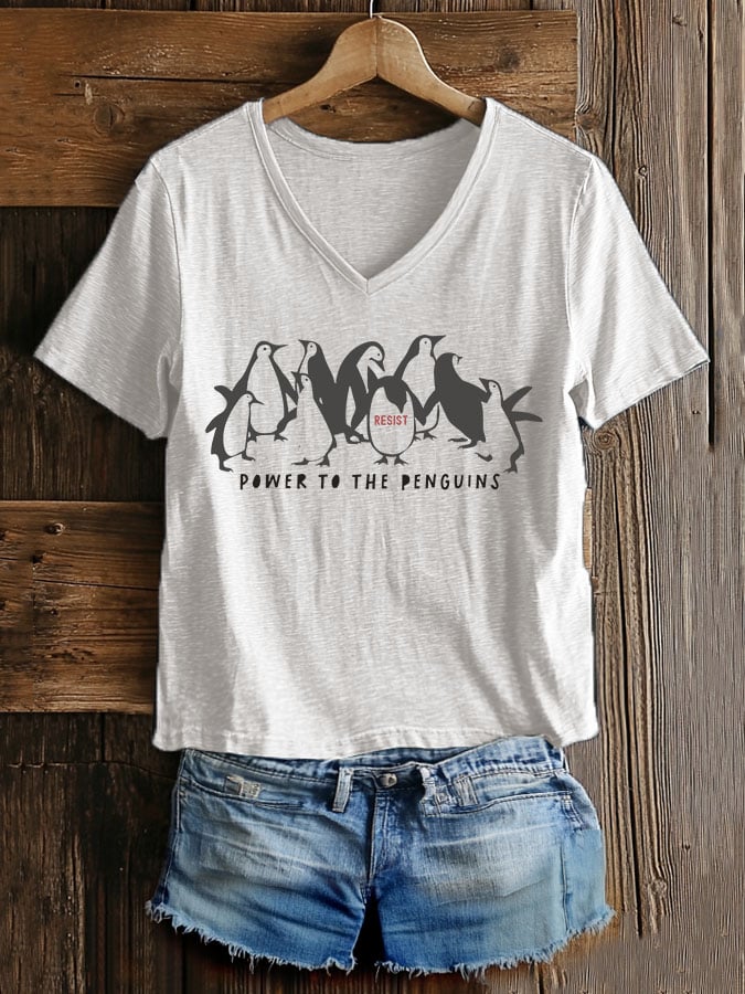 Women's Casual Fashion Animal Fdt Print T-Shirt
