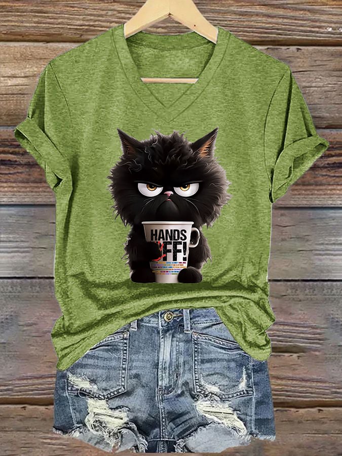 Women's Casual Hands Off Printed T-Shirt