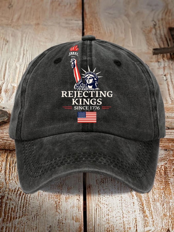 Unisex 'Rejecting Kings Since 1776 ' Printed Hat