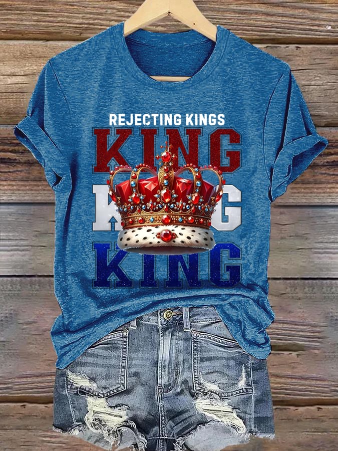 Women's Casual Fashion Fdt  Rejects The King T-Shirt