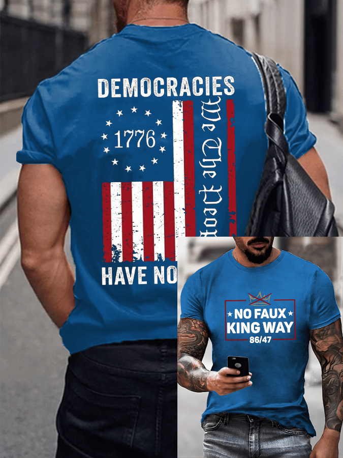 Men's No Faux King Way 86/47 Printed Casual T-Shirt