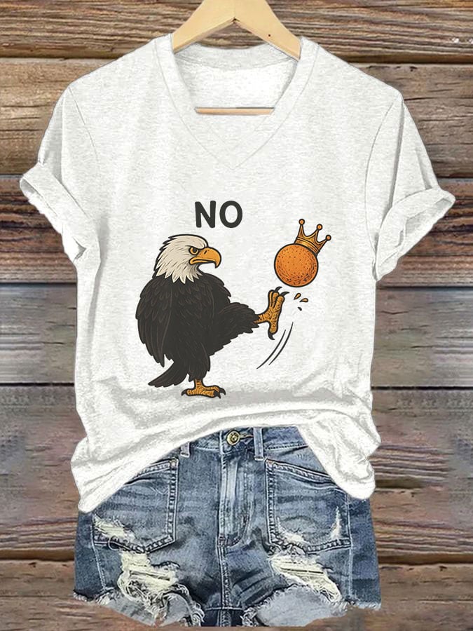 Women's Rejecting Kings Since 1776 Printed Casual T-Shirt