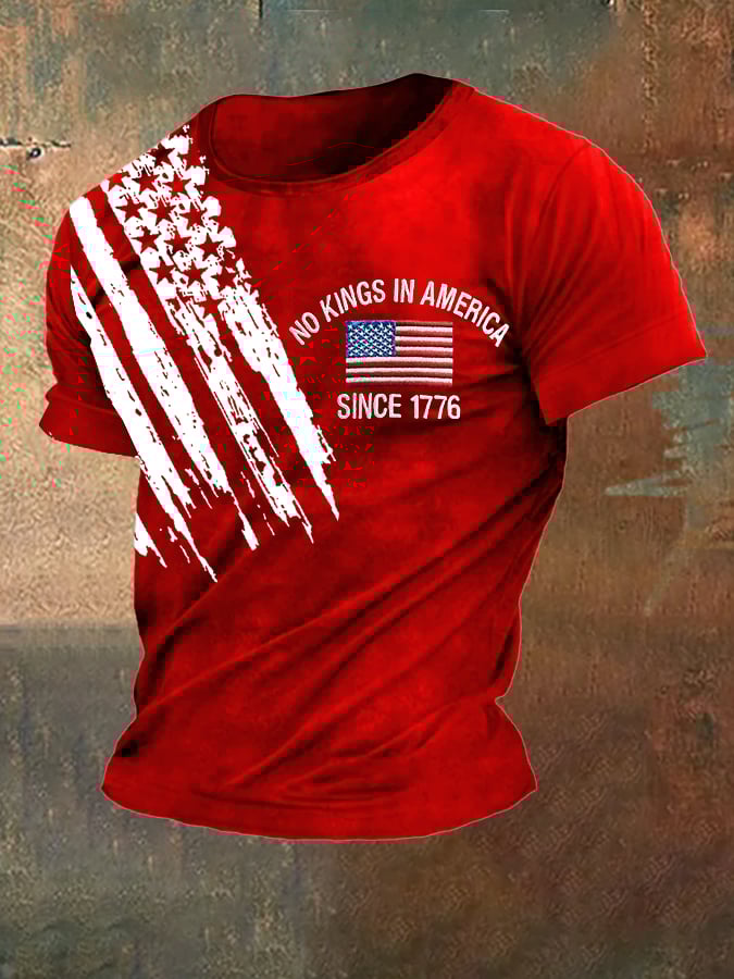 Men's Casual Fashion Fdt No King In America T shirt